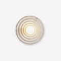Wall Lamp Rippled Resin Round Shade Gentle Glow for Modern Spaces
