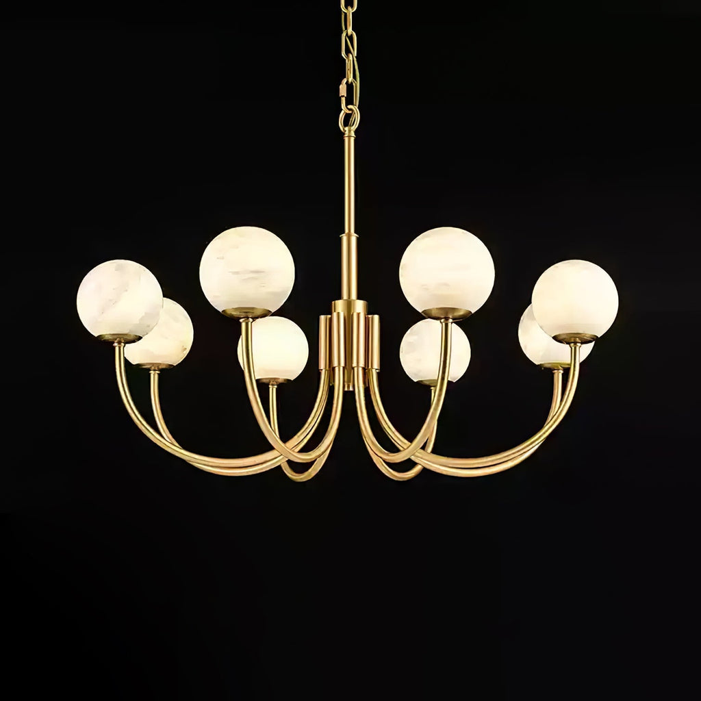 Alira Vintage Alabaster Chandelier Light
