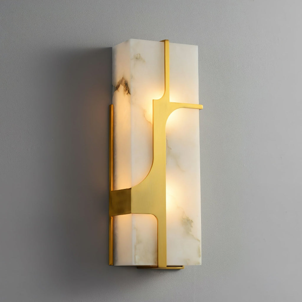 Aurevon Minimalist Alabaster Wall Light