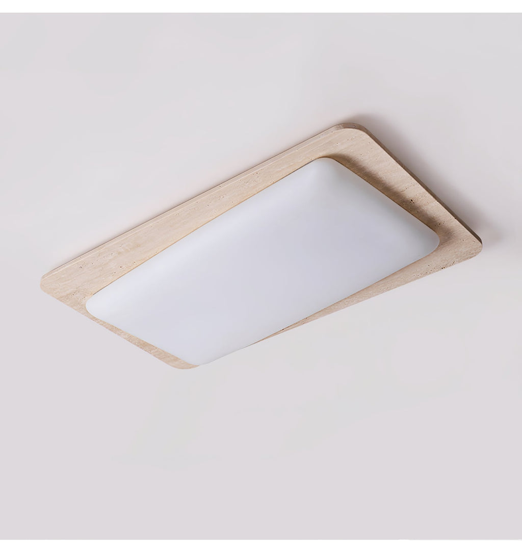 Aurilith Modern Minimalist Travertine Ceiling Light