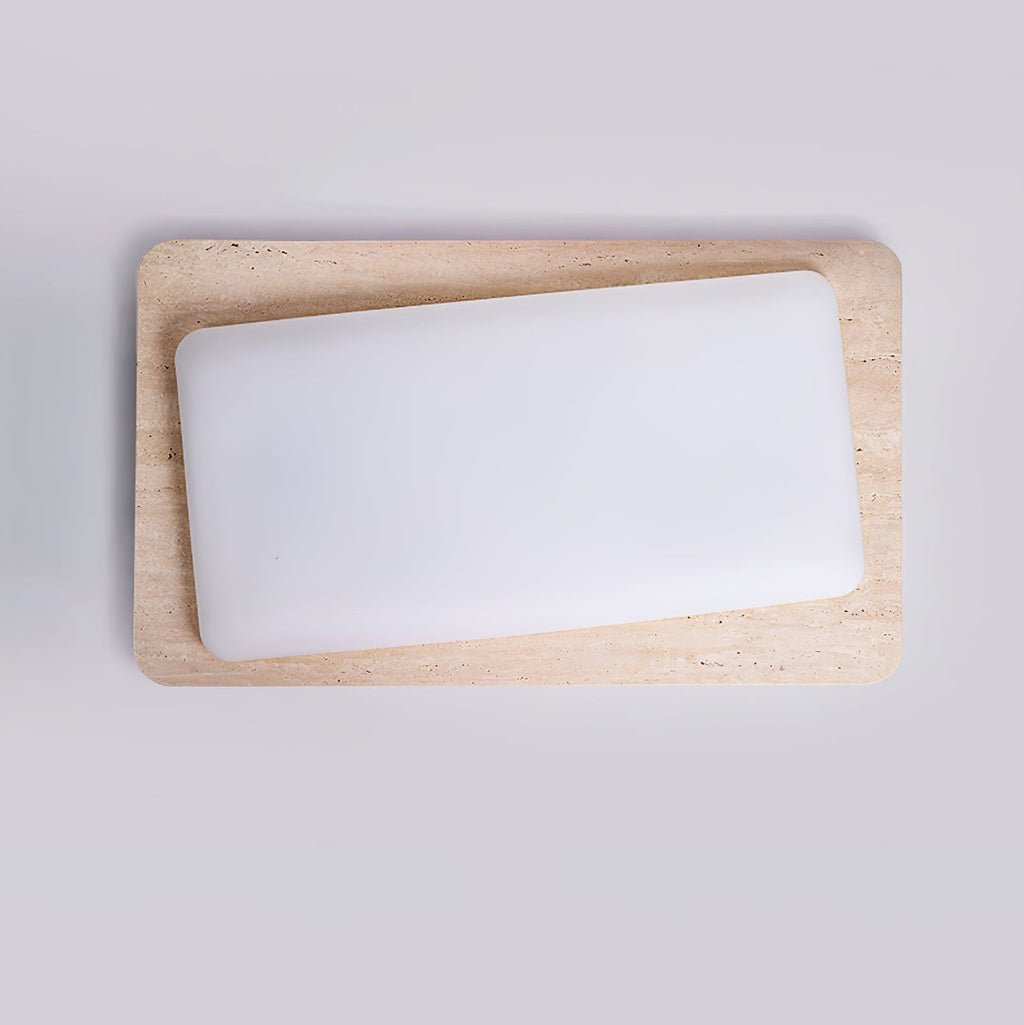 Aurilith Modern Minimalist Travertine Ceiling Light