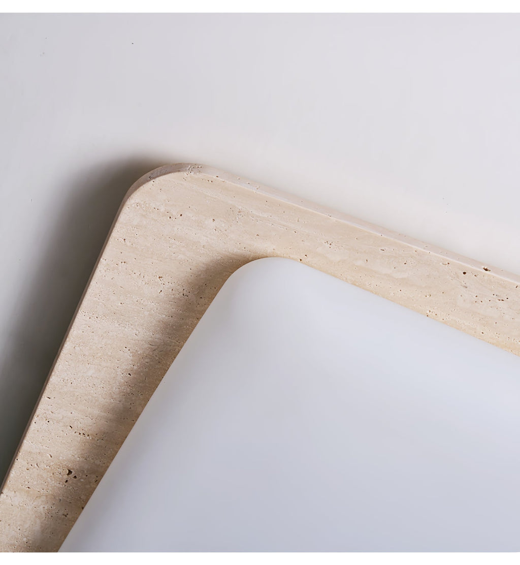 Aurilith Modern Minimalist Travertine Ceiling Light