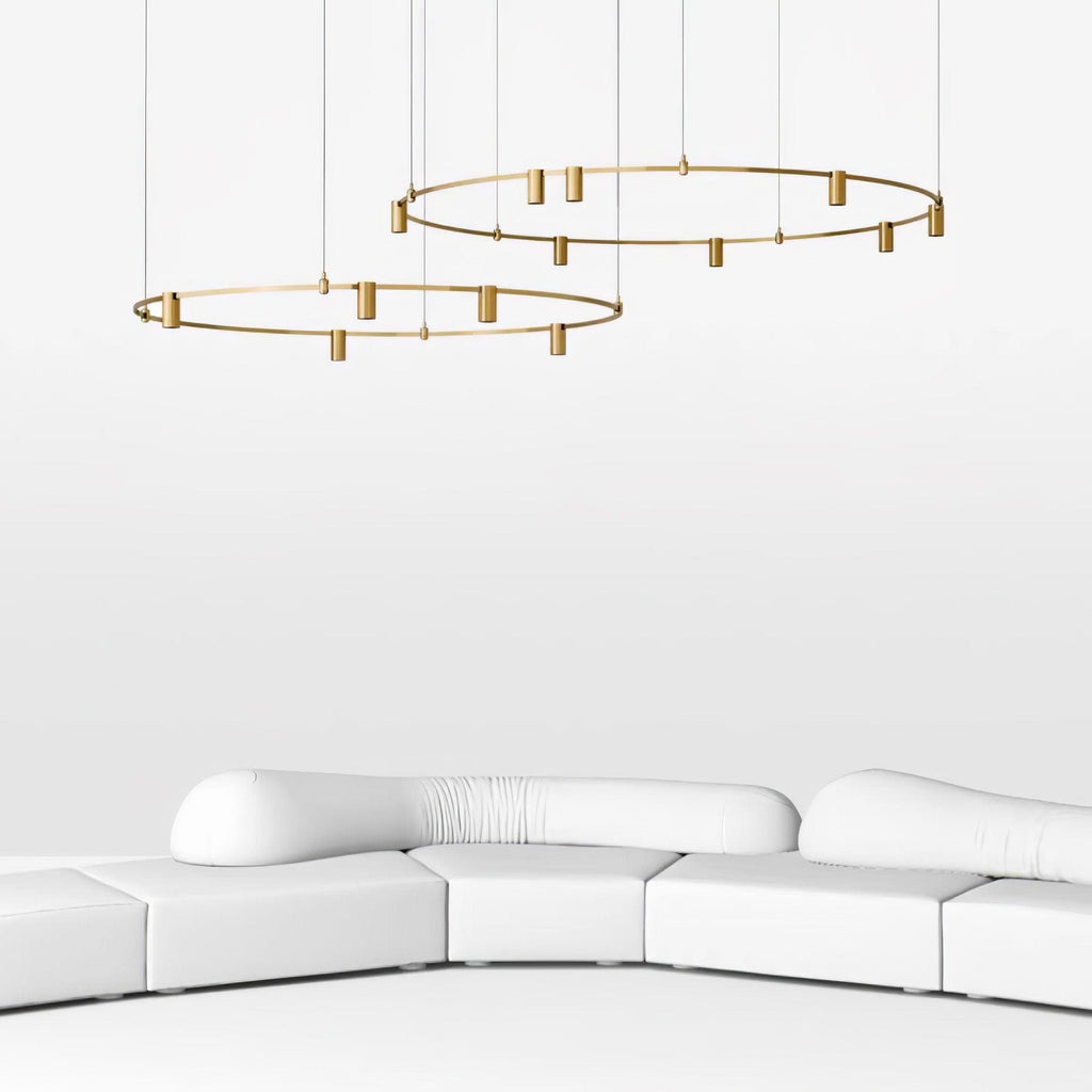 Ivrinir Ringed Brass Pendant Lamp