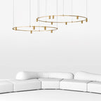 Ivrinir Ringed Brass Pendant Lamp