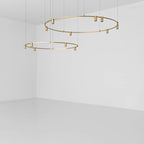 Ivrinir Ringed Brass Pendant Lamp