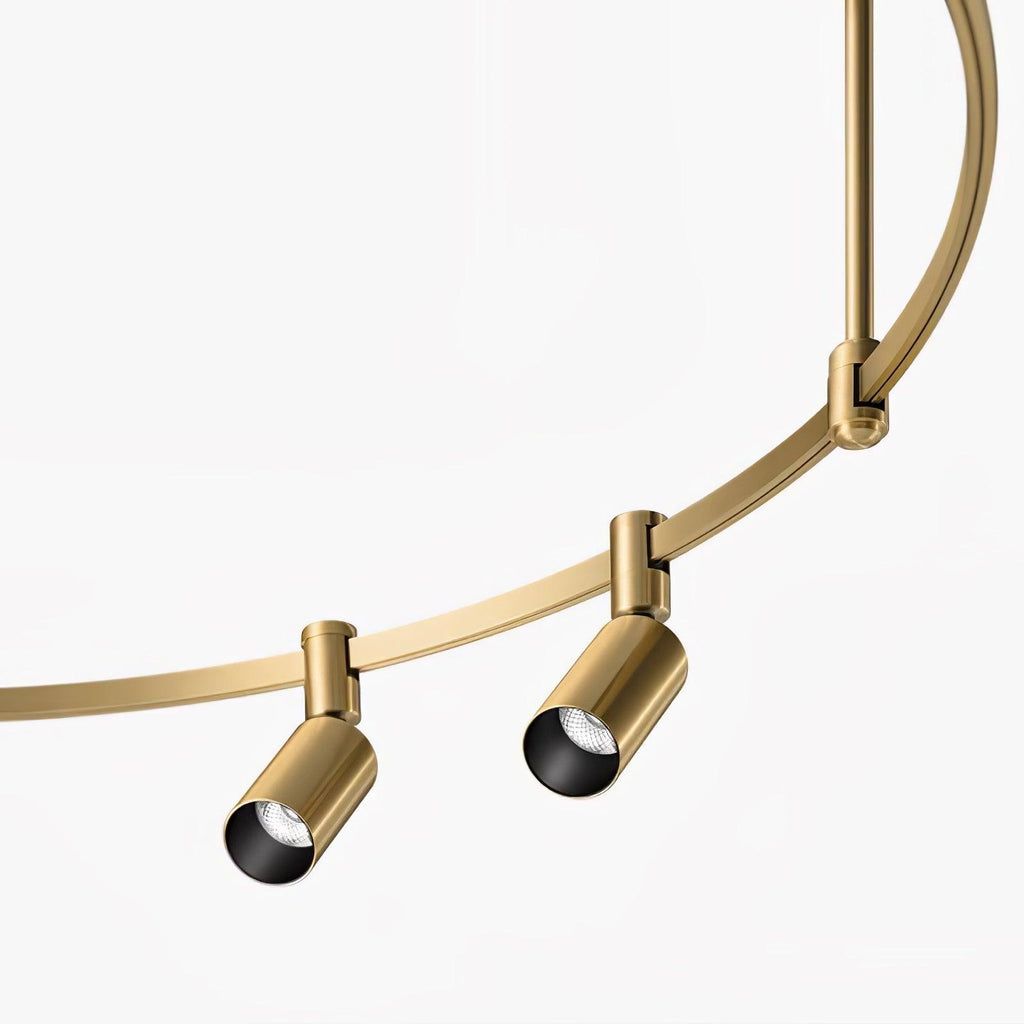 Ivrinir Ringed Brass Pendant Lamp
