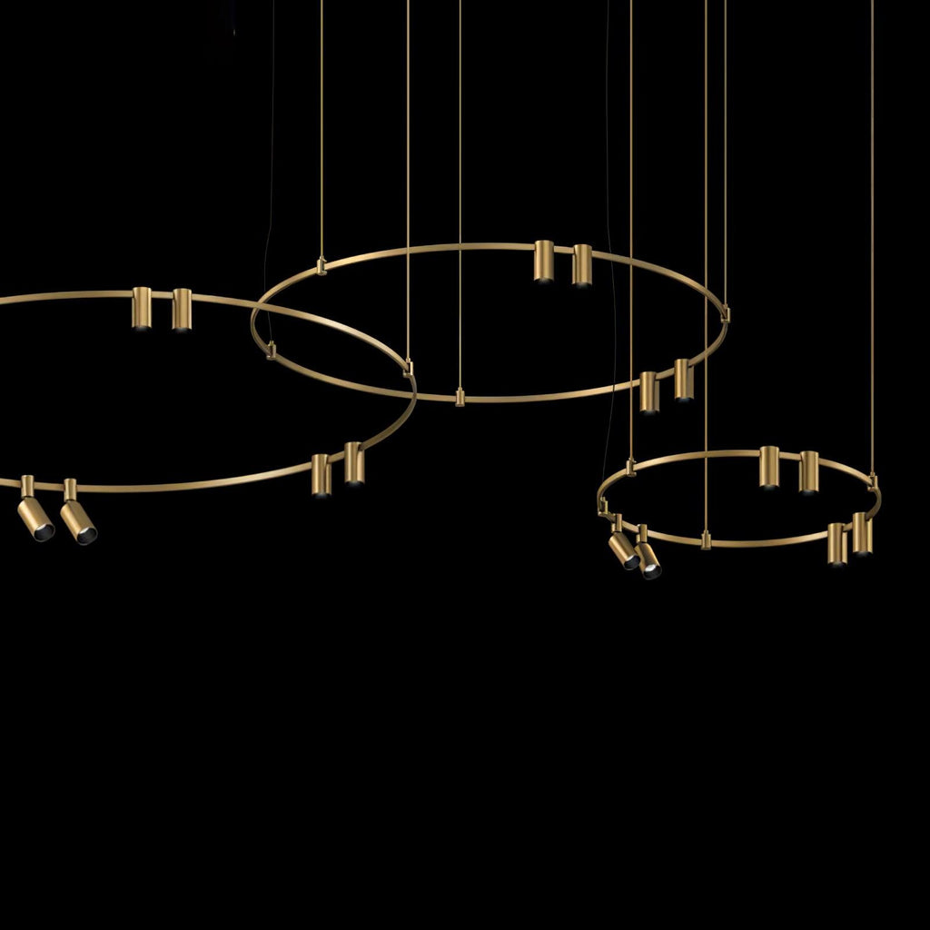 Ivrinir Ringed Brass Pendant Lamp