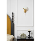 Ljomuvyo Modern Minimalist Brass Alabaster Sconce Wall Lamp