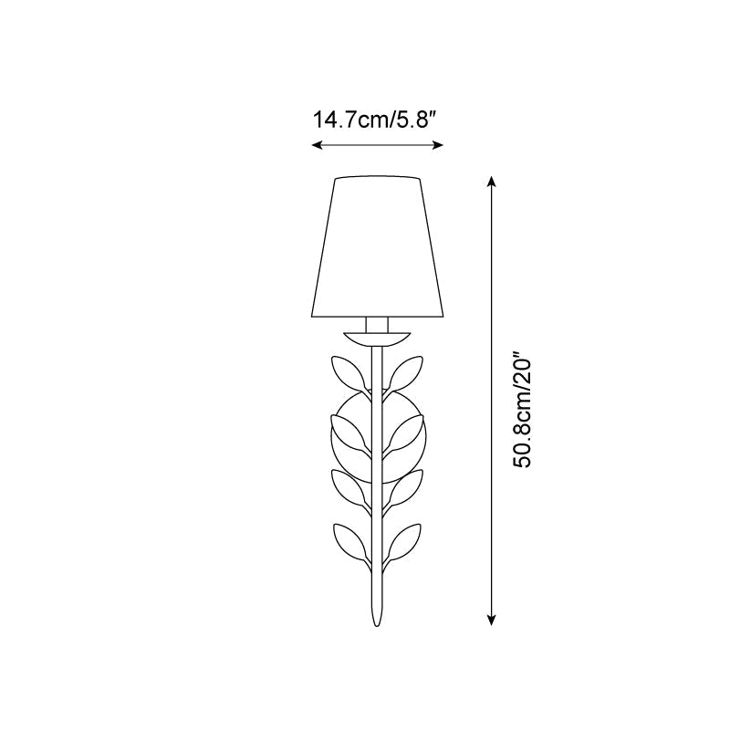 Evoque Gold Leaf Wall Sconce - image 5