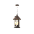 Tinduvyh Vintage Industrial Glass Lantern Pendant Lamp