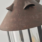 Tinduvyh Vintage Industrial Glass Lantern Pendant Lamp
