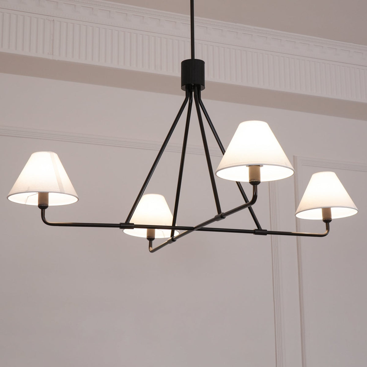 Aurora Chandelier Cone Shade Minimalist