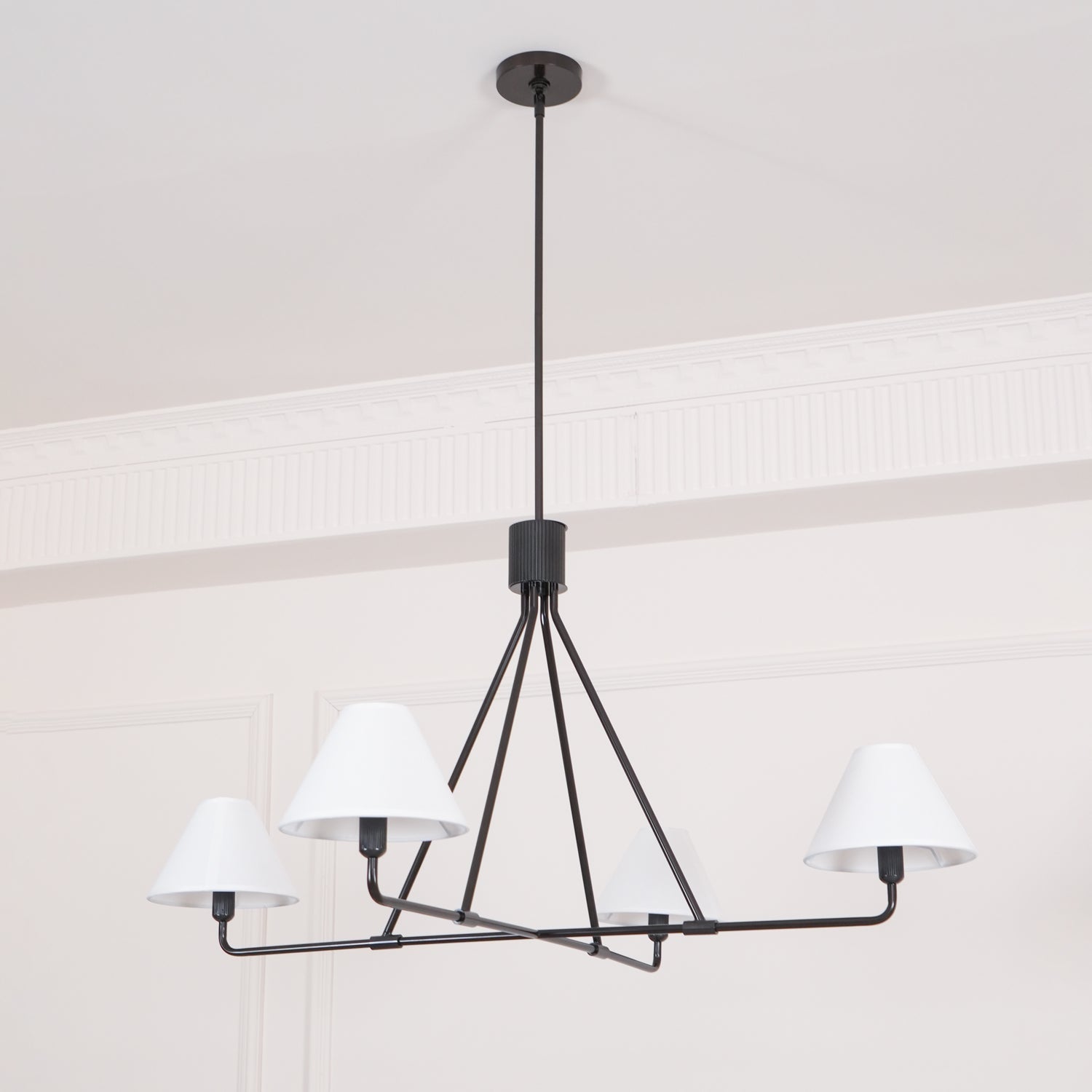 Aurora Chandelier Cone Shade Minimalist