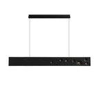 Lustra Pendant Light Wood Gemstone Linear LED