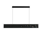 Lustra Pendant Light Wood Gemstone Linear LED