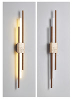 Axis Minimalist Travertine Wall Light
