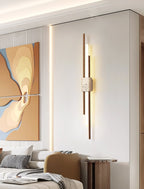 Axis Minimalist Travertine Wall Light
