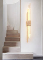 Axis Minimalist Travertine Wall Light
