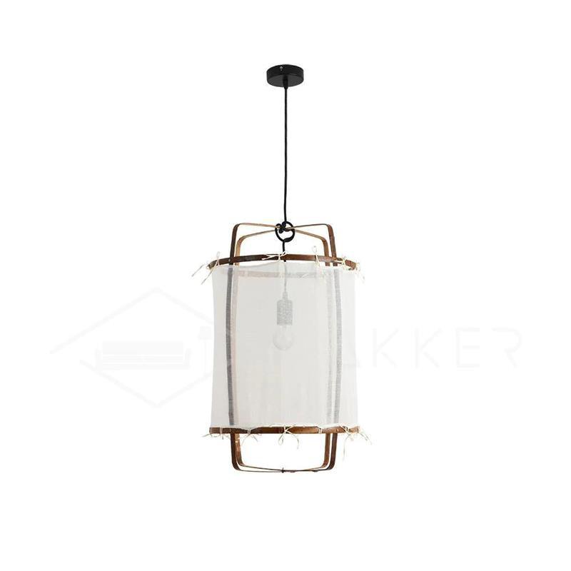 Lustra Pendant Lamp Bamboo Shade for Living Room