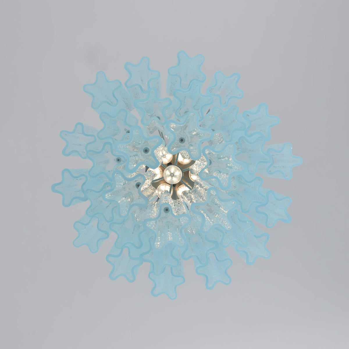Aurora Chandelier Azzura Murano Glass Tube Coastal