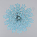 Aurora Chandelier Azzura Murano Glass Tube Coastal