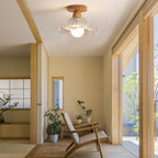 Arisha Nordic Minimalist Semi-Flush Mount Ceiling Light
