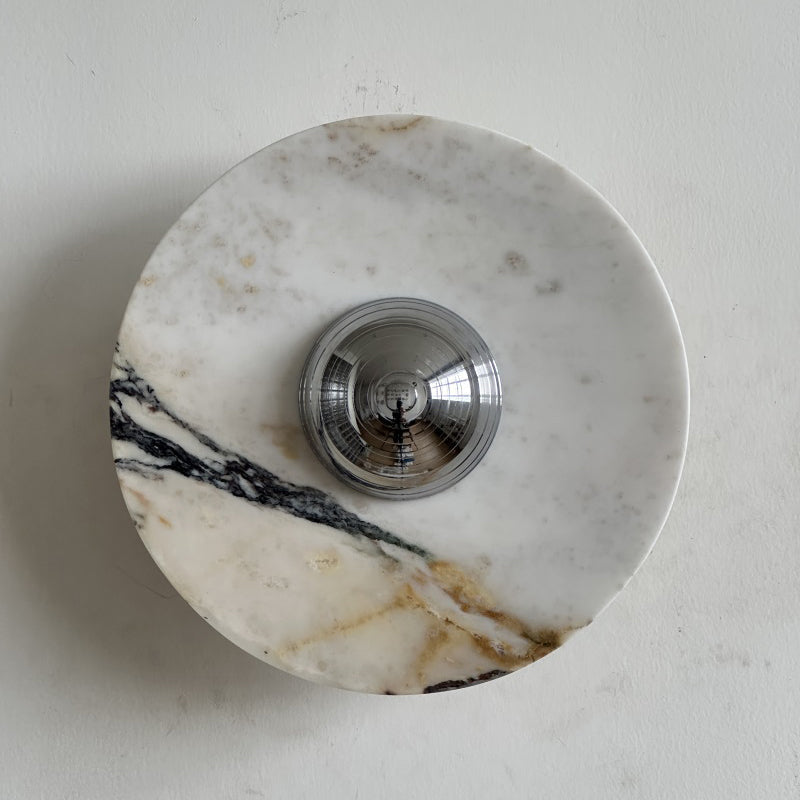 Alter Modern Minimalist Round Marble Sconce Wall Lamp