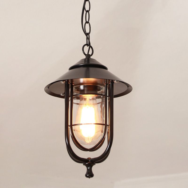 Epoch Retro Lantern Pendant Light Bronze