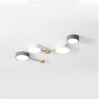 Arisha Modern LED Ceiling Light Acrylic Log Living Room Bedroom White Grey