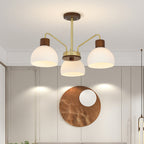 Arisha Rustic Chandelier /Wood/Glass Living Room/Dining Room