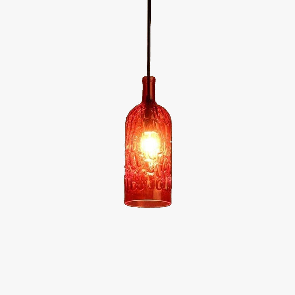 Valentina Vintage Pendant Light Wine Bottle /Glass Kitchen Island