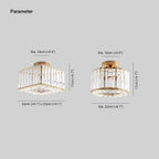 Arisha Creative Flush Mount Ceiling Light Gold/Black Balcony/Corridor