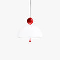 Valentina Modern Pendant Light White Glass Bedroom/Hallway