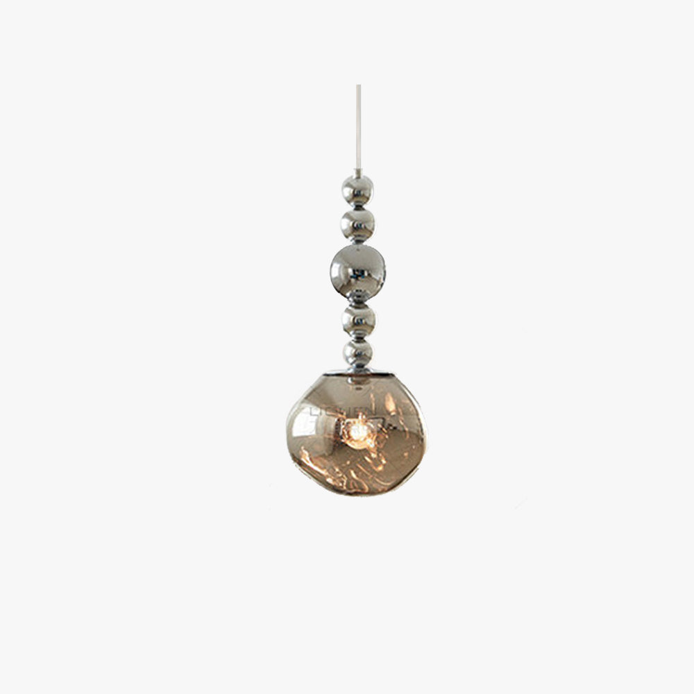 Valentina Retro LED Pendant Light Chrome /Acrylic Bedroom