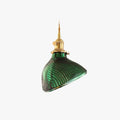 Valentina Retro LED Pendant Light Green Glass Dining Room