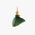 Valentina Retro LED Pendant Light Green Glass Dining Room