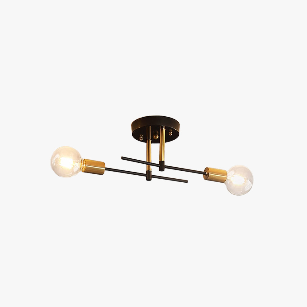 Valentina Flush Mount Ceiling Light Globe Modern, /Glass, Balck, Dining Room