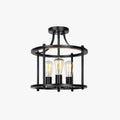 Epoch Flush Mount Ceiling Light Lantern Industrial Dining Room