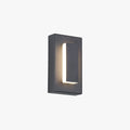Arisha Modern Square Ring Outdoor Wall Lamp, Dark/Gray Bronze