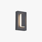 Arisha Modern Square Ring Outdoor Wall Lamp, Dark/Gray Bronze