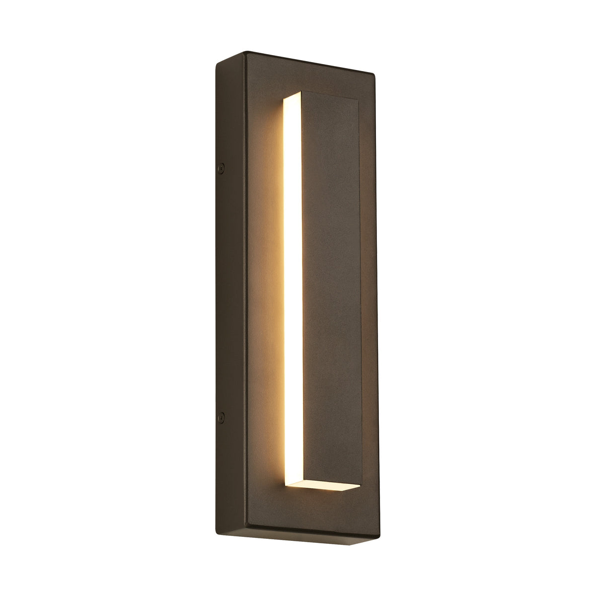 Arisha Modern Square Ring Outdoor Wall Lamp, Dark/Gray Bronze