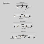 Aim Modern Ceiling Light Spotlight Cast 3 Color 3/4/5/6 Head