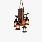Epoch Industrial Lantern Glass Pendant Light