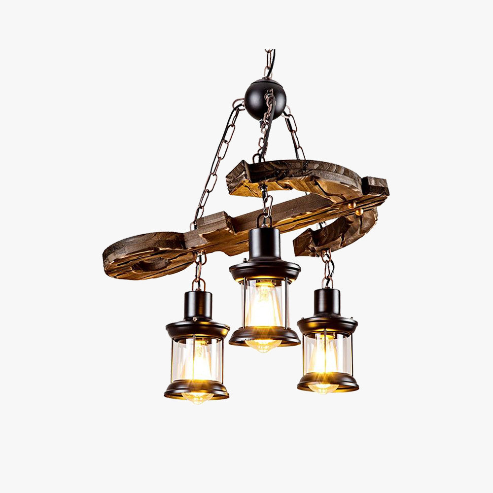 Epoch Retro Chandelier, 3 Style, 21.5"/39.5"
