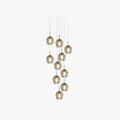 Valentina Modern Ball Glass Chandelier Living Room Staircase