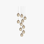 Valentina Modern Ball Glass Chandelier Living Room Staircase