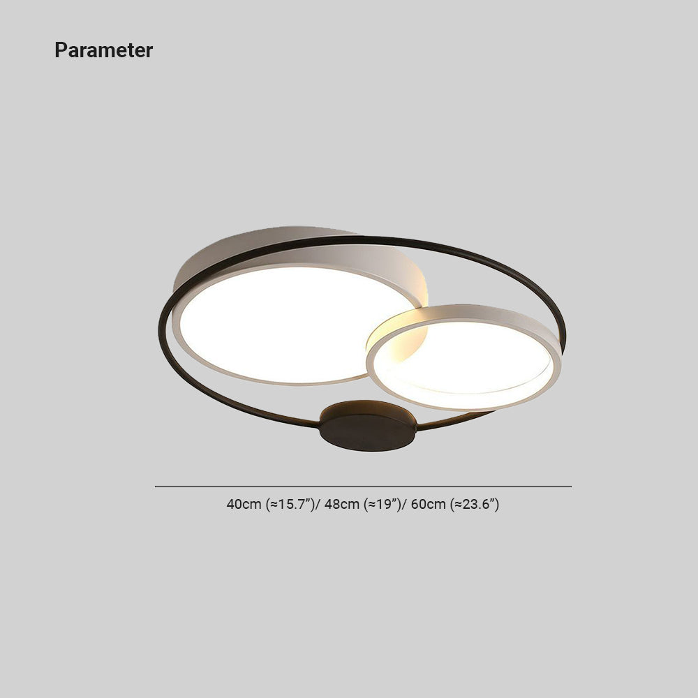 Arisha Modern Circular LED Flush Mount Ceiling Light