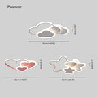 Valentina LED Star Designer Children Flush Mount Ceiling Light