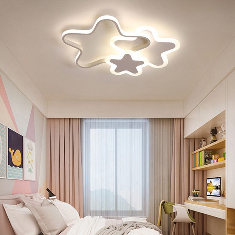 Valentina LED Star Designer Children Flush Mount Ceiling Light