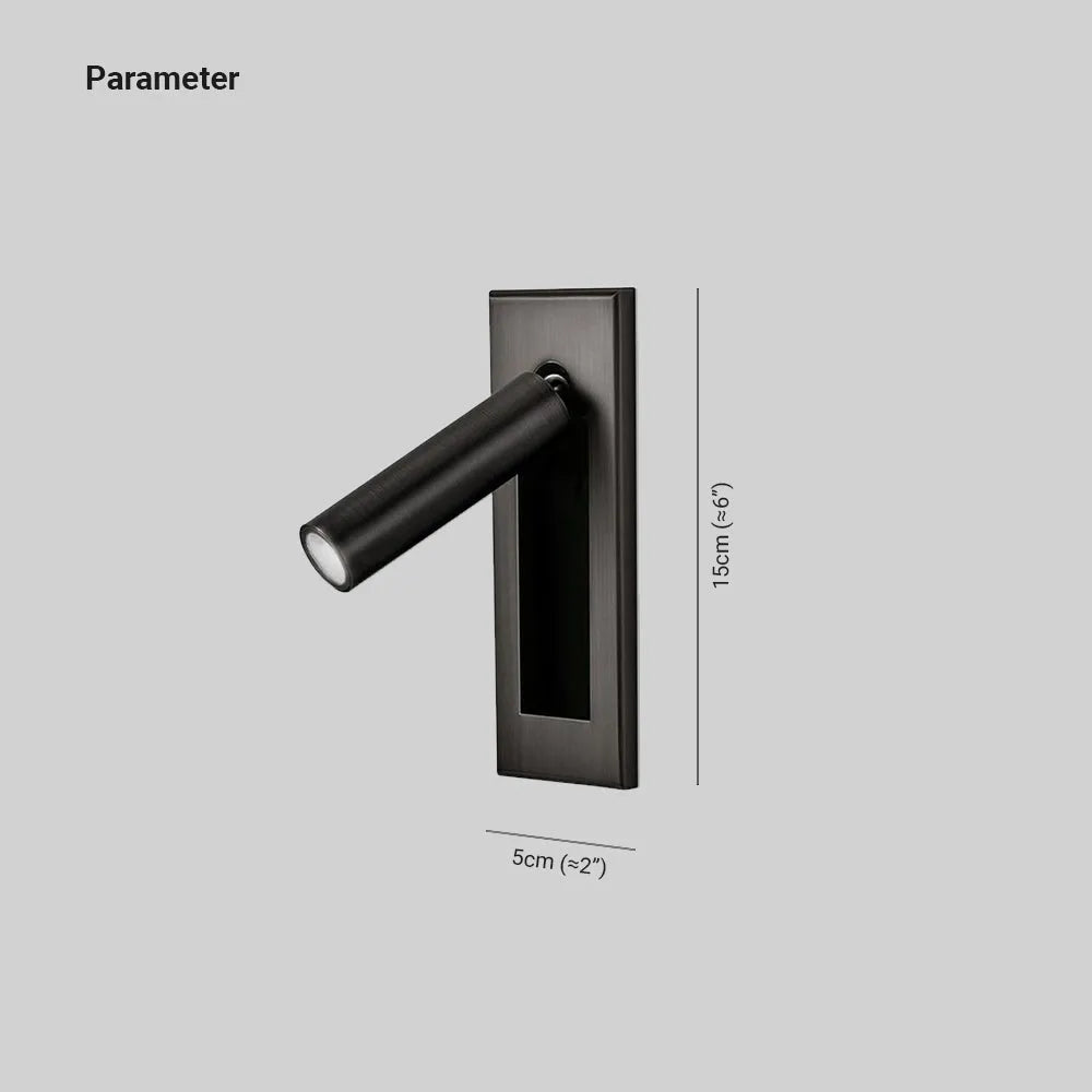Arisha Modern Rotatable  Embedded Bedside Sconce, Cylindrical/Square - image 4